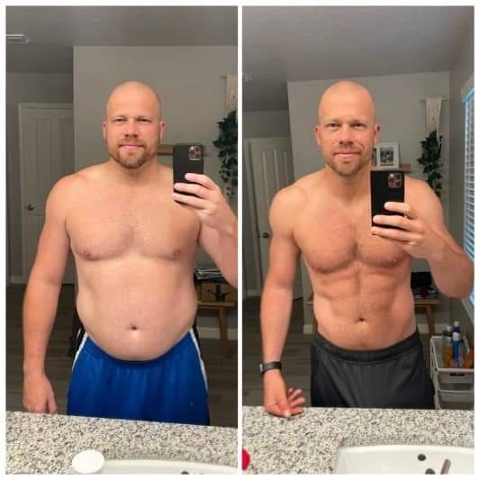 Adam transformation (blue shorts)